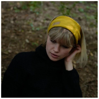 Liebe Deinen Planeten CARLY Stirnband - aus 100% Biobaumwolle in gelb, navy, ultramarin, terracotta, weinrot, navy