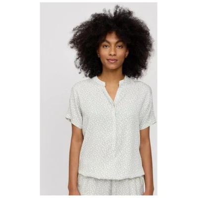 Mazine Gemusterte Bluse mit V-Ausschnitt - aus Ecovero