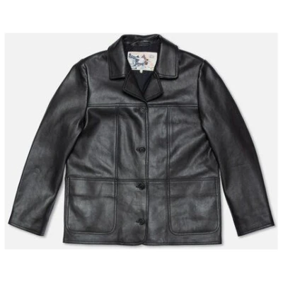 Nudie Jeans Saga Leather Blazer - Black