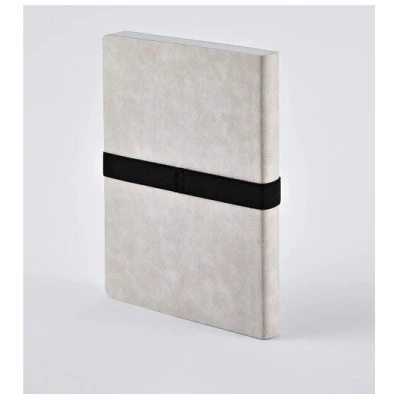 Nuuna Voyager L - Premium Notizbuch mit Jeans Label Einband