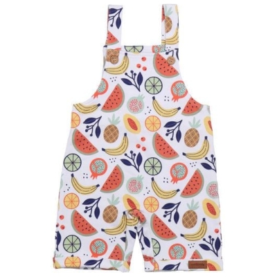 Öko Cheerful Fruits Romper, Mehrfarbig - GOTS Zertifizierte Bio Baumwolle Baby Strampler, Allergiefrei & Tierproduktfrei - Walkiddy