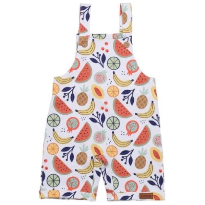 Öko Cheerful Fruits Romper, Mehrfarbig - GOTS Zertifizierte Bio Baumwolle Baby Strampler, Allergiefrei & Tierproduktfrei - Walkiddy