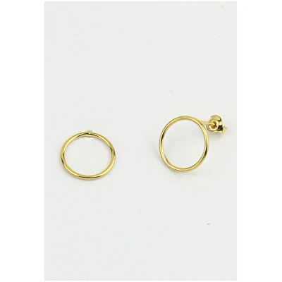 Ohrstecker Plain Circle Gold