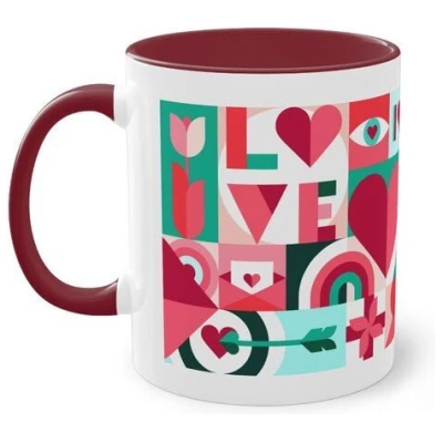 PepMelon Beere Liebe Tee & Kaffee Becher, 11oz, 330 ml