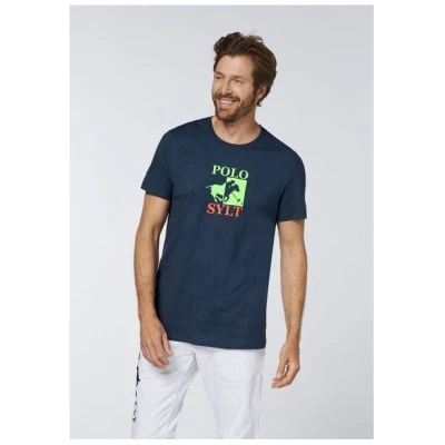 Polo Sylt Logo-Shirt aus Jersey - GOTS zertifiziert