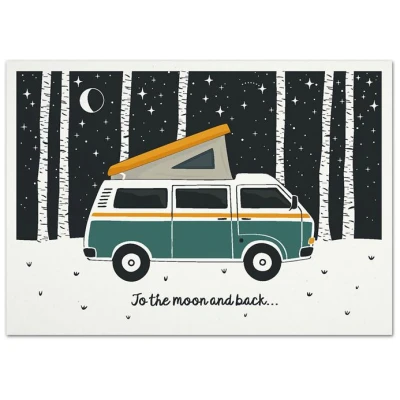 Postkarte To The Moon And Back