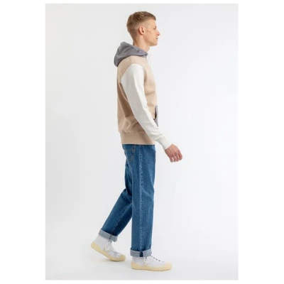 Rotholz Colourblock Hoodie aus Bio-Baumwolle