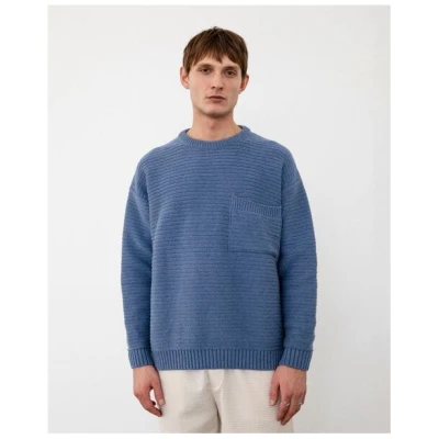 Rotholz Gerippter Strickpullover Bio- Baumwolle