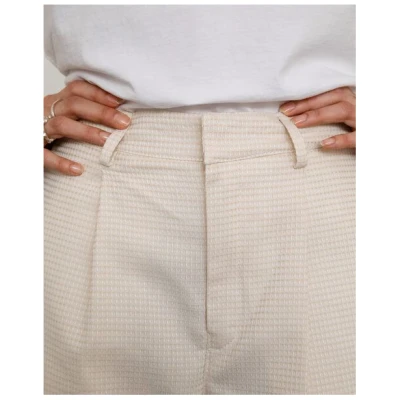 Rotholz High Waist Waffel Hose Bio Baumwolle