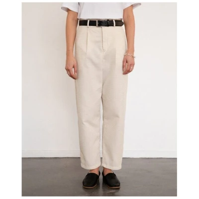 Rotholz High Waist Waffel Hose Bio Baumwolle