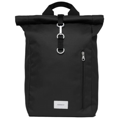 Sandqvist - Ground Rolltop Backpack 19 - Daypack Gr 19 l schwarz