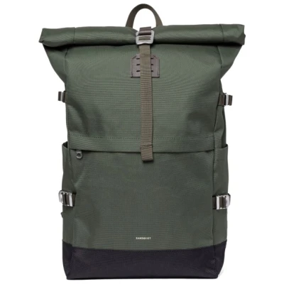 Sandqvist - Icon Rolltop Backpack 26 - Daypack Gr 26 l grau/oliv