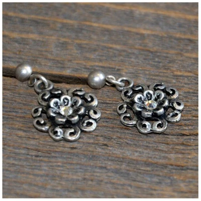 Servus am Marktplatz Gmundner Ohrstecker mit Swarovski-Kristallen
