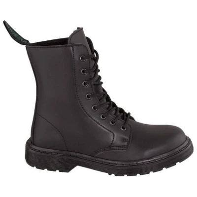 Shoezuu Vegan Shoezuu 8 Eye Winter Boots black monochrome