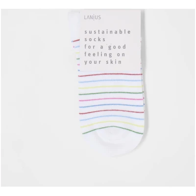 Sneaker Socken Streifen (GOTS)