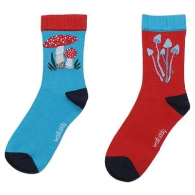 Socken Bio Baumwolle Dunkel Blau - Walkiddy Wonderland, GOTS-zertifiziert, nachhaltig, umweltfreundlich, 95% Baumwolle, hypoallergen, Komfort für Babys.