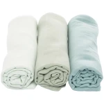 Spucktücher Bio-Baumwolle 3er Set "Mint" Maße 75 x 75 cm