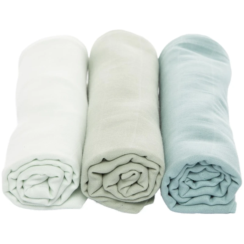 Spucktücher Bio-Baumwolle 3er Set "Mint" Maße 75 x 75 cm