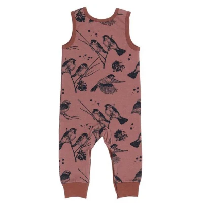 Strampler Bio Baumwolle Rosa Walkiddy - Nachhaltig, GOTS-zertifiziert, umweltfreundlich, allergikerfreundlich, elastisch, armlos für Babys.