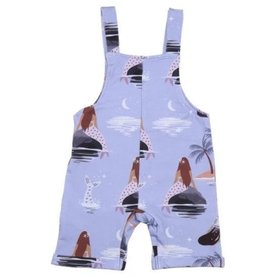 Strampler Mermaids Lila Bio Baumwolle von Walkiddy - ärmellos, GOTS-zertifiziert, umwelt- und allergikerfreundlich, nachhaltig für bewusste Eltern.