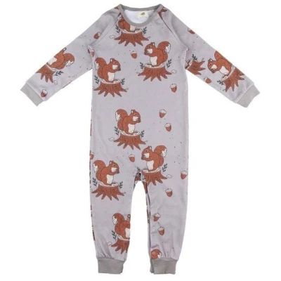 Strampler biologisch Baby Walkiddy - Nachhaltiger langer Ärmel, beige, 95% Baumwolle, GOTS-zertifiziert, allergikerfreundlich, umweltfreundlich, stilvoll, hochwertig.