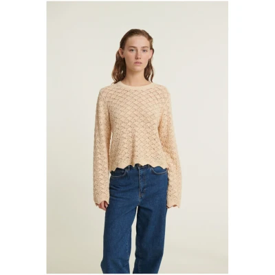 Strickpullover Dania Beige