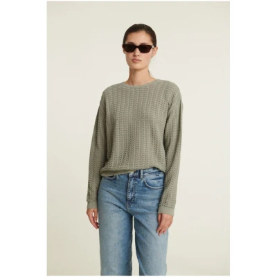 Strickpullover Osi Grün