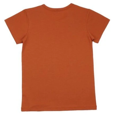 T-Shirt Baby Braun Bio-Baumwolle - Walkiddy Dinosaurland, nachhaltig & umweltfreundlich, 95% Baumwolle, 5% Elasthan, GOTS-zertifiziert.