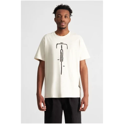 T-Shirt Stockholm Bike Front Off White