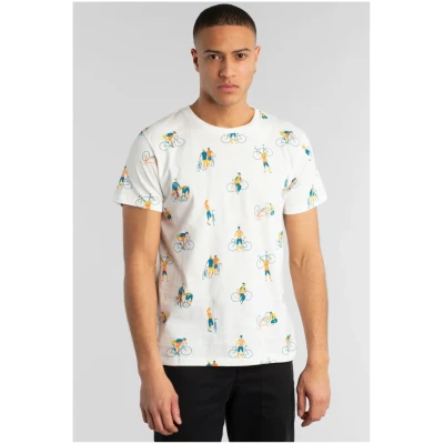 T-Shirt Stockholm Bike People Off White