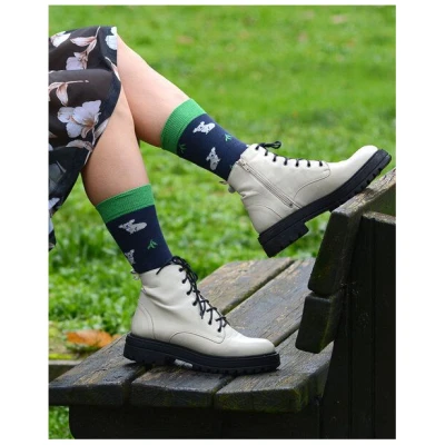 The Arctic Bay Socken 4er-Pack aus Bio-Baumwolle - Die Arctic Box - Blue Planet Edition - Doppelfadig, Nachhaltig & Fair Hergestellt