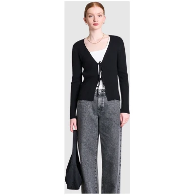 Tie Cardigan Tangy