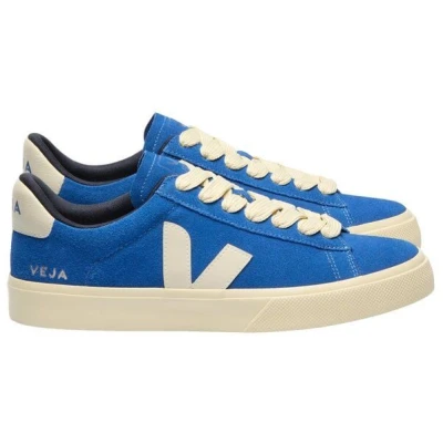 Veja Damen-Sneaker Campo Bold Suede Indigo Pierre