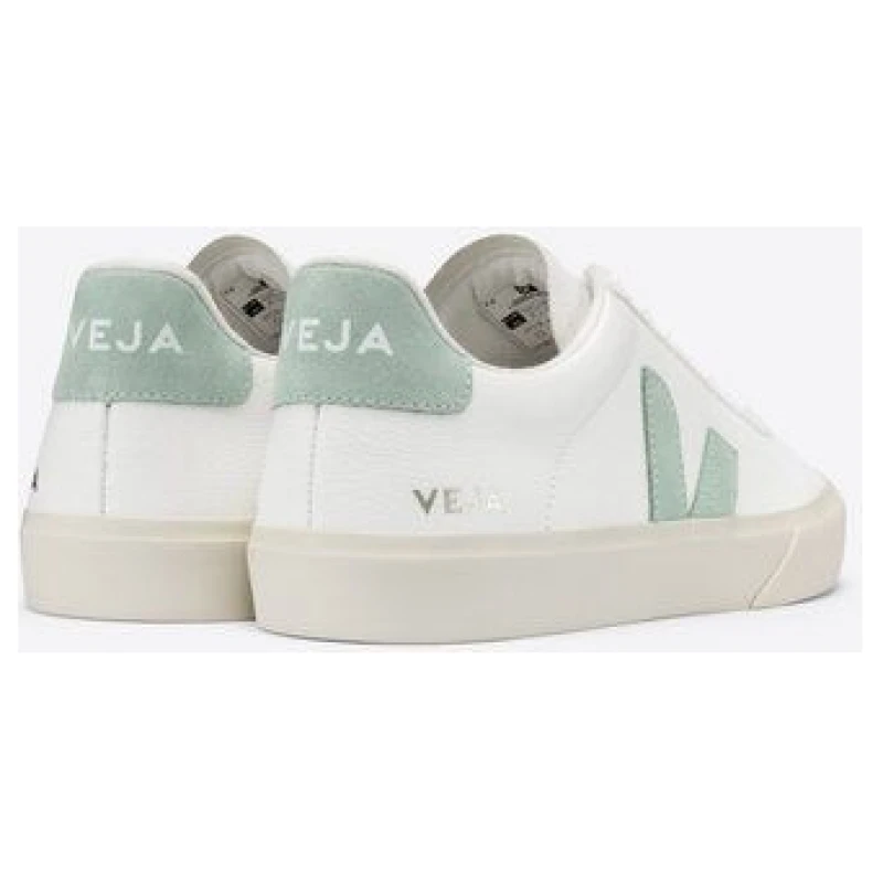 Veja Damen-Sneaker Campo Chromefree Extra White/Matcha