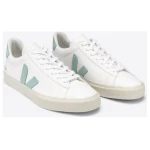 Veja Damen-Sneaker Campo Chromefree Extra White/Matcha