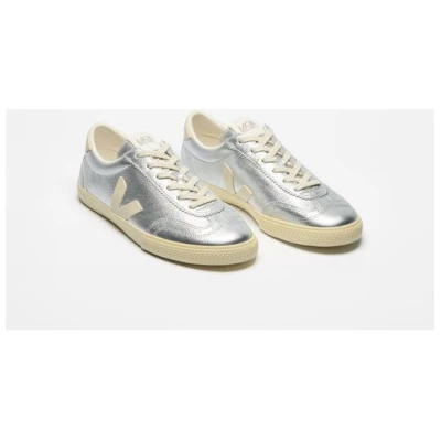 Veja Damen-Sneakers Volley OT Leather Silver Pierre