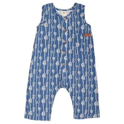 Walkiddy Dunkelblauer Strampler ohne Arm - Sailor's Knot Müsli - Nachhaltig & Allergikerfreundlich - GOTS zertifiziert