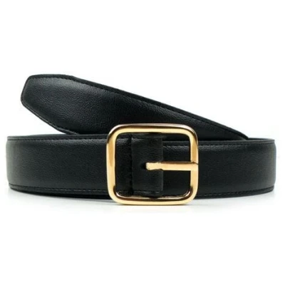 Will's Vegan Shop Geometrischer Gürtel, 3 cm Gold Damen