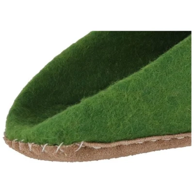 WoolFit Filz Puschen ohne Fersenrand aus 100% Wolle - handgefilzte Pantoffeln