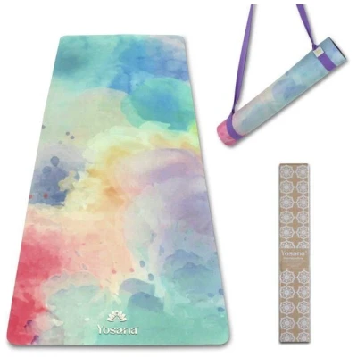 Yosana Yogamatte Naturkautschuk inkl. Baumwolltragegurt