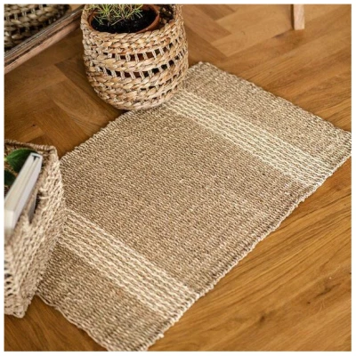 atisan Kleiner Naturfaser Teppich Minta