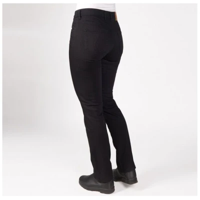 fairjeans schwarze Basic-Jeans STRAIGHT BLACK, gerades Bein, mittelhoher Bund, Biobaumwolle