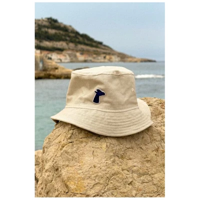 girafon bleu Bucket Hat mit gesticktem Logo - aus Bio-Baumwolle