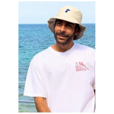 girafon bleu Bucket Hat mit gesticktem Logo - aus Bio-Baumwolle