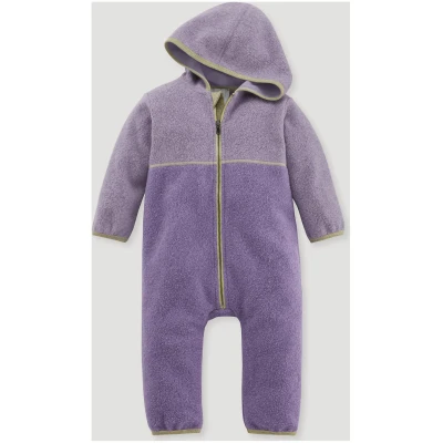 hessnatur Baby Fleece-Overall Regular BetterRecycling aus Bio-Baumwolle - lila - Größe 62/68