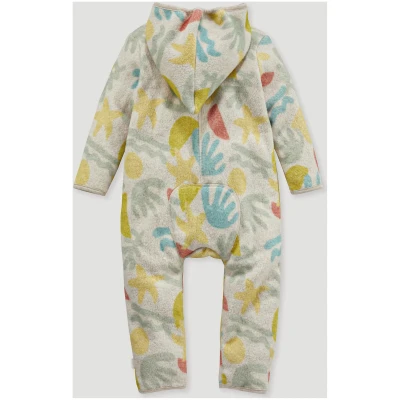 hessnatur Baby Fleece Overall Regular aus Bio-Baumwolle - grün - Größe 50/56