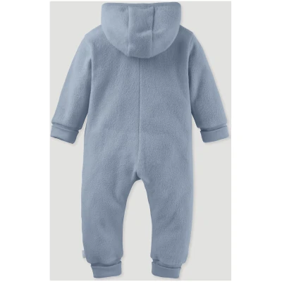 hessnatur Baby Softfleece Overall Regular aus Bio-Baumwolle - blau - Größe 50/56