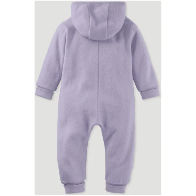 hessnatur Baby Softfleece Overall Regular aus Bio-Baumwolle - lila - Größe 50/56