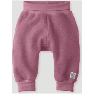 hessnatur Baby Wollfleece Hose Regular aus Bio-Merinowolle und Bio-Baumwolle - rosa - Größe 62/68