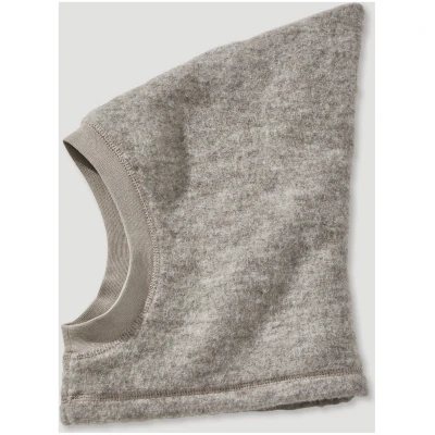 hessnatur Baby Wollfleece Mütze Regular aus Bio-Merinowolle - grau - Größe 45/47